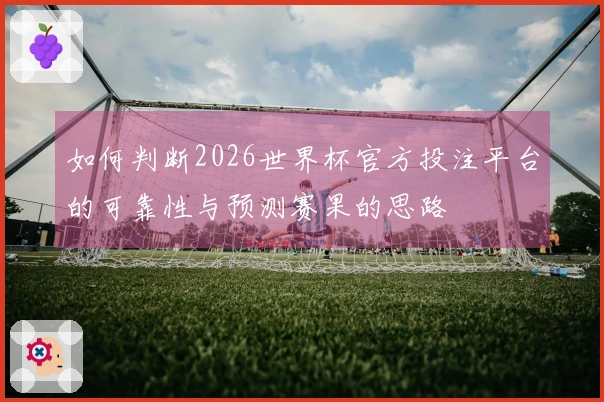 如何判断2026世界杯官方投注平台的可靠性与预测赛果的思路